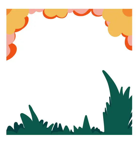 Soyut çiçek arka planı sarı ve yeşil. Vektör illüstrasyonu