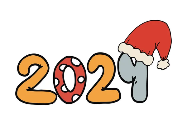 Новогодний Набор 2024 Года Векторная Иллюстрация — стоковый вектор
