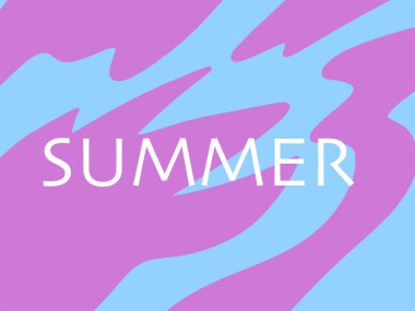 Yaz posteri gibi basit bir arka plan. Vektör illüstrasyonu