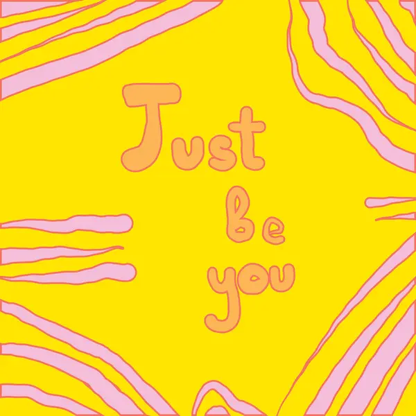 Sadece parlak poster düz tasarımı ol. Vektör illüstrasyonu