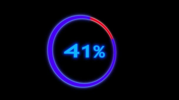 Video Transfer Animation Countdown Percent Коэны Мбаппе Included Animated Graphics — стоковое видео