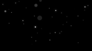 Kar yağışı örtüsü, Kara Arkaplan - Kış, Düşen Kar Efekti - Yeşil Ekran. Siyah arka planda beyaz kar tabakası, Noel ve tatil tasarımı için kar taneleri bokeh ve kar yağışı.