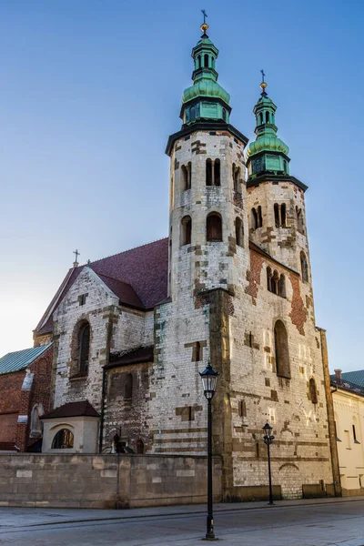 Iglesia San Andrés Iglesia Románica Casco Antiguo Cracovia Polonia — Foto de Stock