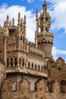 Castillo de Colomare, Kristof Kolomb 'un hayatına ve maceralarına adanmış şato ve anıt. Benalmadena, Costa del Sol, Malaga ili, Endülüs, İspanya.
