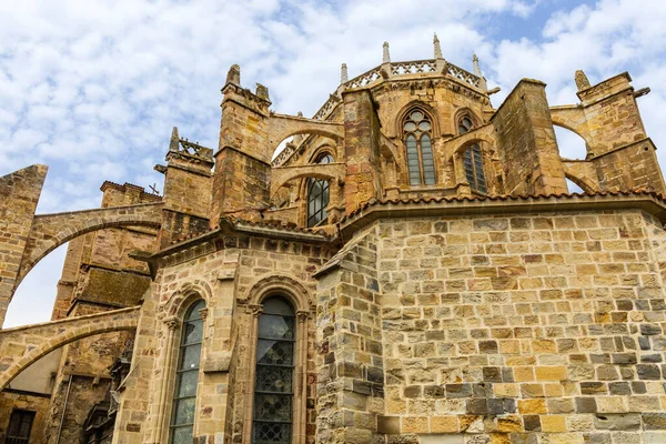 Kyrkan Santa Maria Asuncion Religiöst Landmärke Blandning Gotiska Och Romanska — Stockfoto