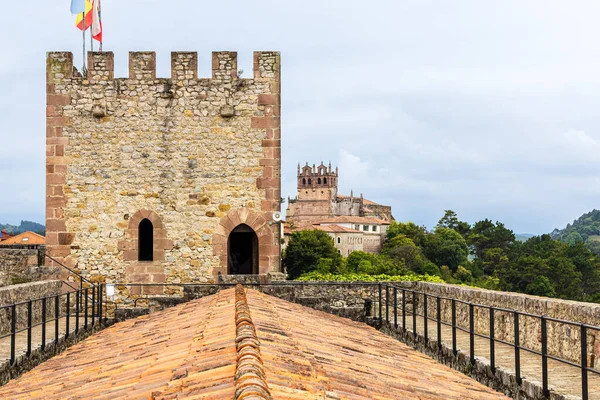 Taket Castillo San Vicente Slott Med Terrakotta Kakel Torn Och — Stockfoto