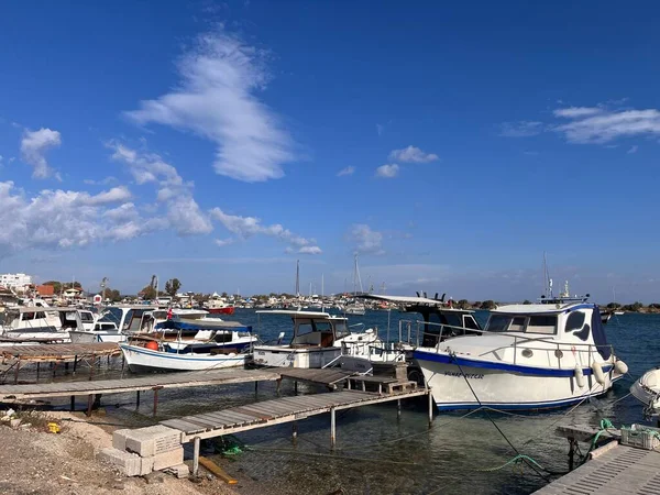 Vista Porto Mar Mediterrâneo Norte Israel — Fotografia de Stock