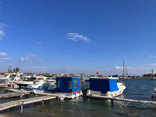 stock image fishing boats on the beach