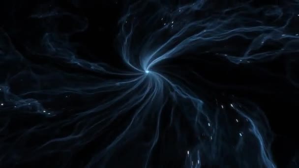 Nagy Bumm Robbanás Űrben Fény Csillagok Ködfelhők Létrehozásával — Stock videók