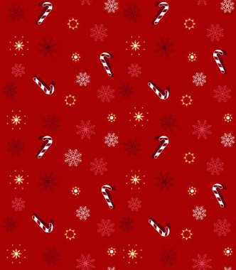 Kırmızı masa arka planında Mutlu Noeller ve yeni yıl şablonu. Mutlu Noeller ve yeni yıl. Üst görünüm, düz görünüm, kopyalama alanı.