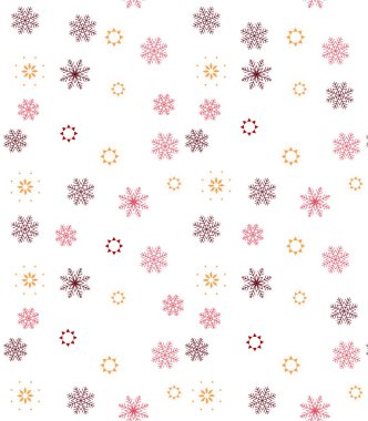 Noel Kar Tanesi Arkaplanı. Kusursuz desen.