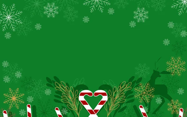 休日赤いテーブルの背景にメリークリスマスとハッピーニューイヤーテンプレート 幸せなメリークリスマスと新年 トップビュー フラットレイアウト コピースペース — ストックベクタ