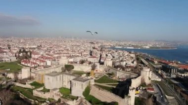 İstanbul 'un havadan görünüşü. İstanbul, Türkiye 'de
