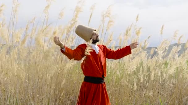 Χορεύτρια Του Whirling Dervish Sufi Σούφι Ντερβίς — Αρχείο Βίντεο
