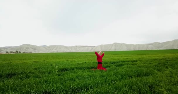 Západ Slunce Víření Sufi Sufi Whirling Turečtina Semazen Forma Sámy — Stock video