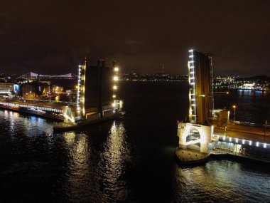 Gece vakti saray köprüsü, Sankt-Petersburg