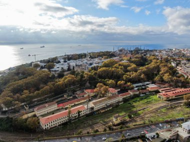 Ankara, Türkiye - 29 Şubat 2020: Hareket kaybı, Ankara kentinin panoramik manzarası. Ankara Türkiye 'nin başkentidir