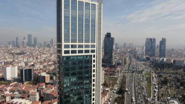 Ankara, Türkiye - 29 Şubat 2020: Hareket kaybı, Ankara kentinin panoramik manzarası. Ankara Türkiye 'nin başkentidir