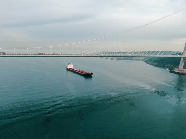 Ponte Osmangazi Atravessa Golfo Izmit Dilovasi Turquia Imagens Royalty-Free