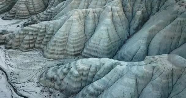 Widok Lotu Ptaka Góry Nallihan Widok Góry Tekstury Pięknymi Kolorami — Wideo stockowe