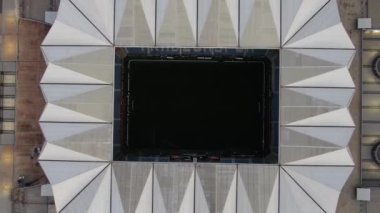 Football Stadyumu 'nun hava görüntüsü.