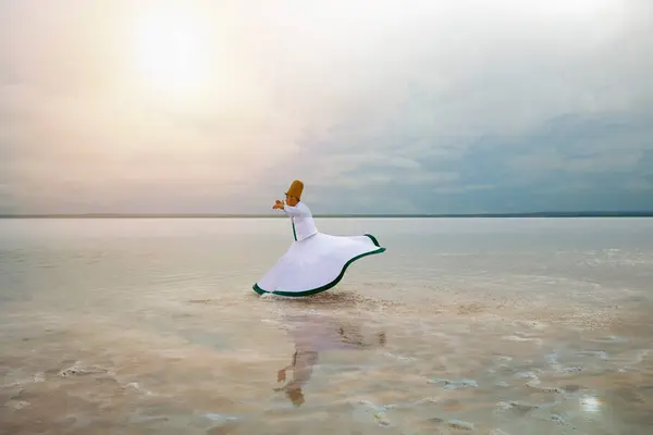 stock image sufi whirling (Turkish: Semazen) is a form of Sama or physically active meditation which originated among Sufis.