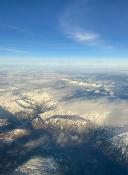 güzel bir dağ manzara havadan görünümü