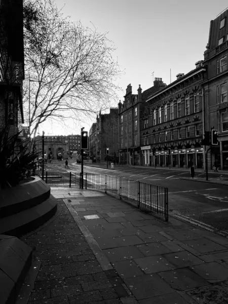 Aberdeen şehrinin caddesi. 