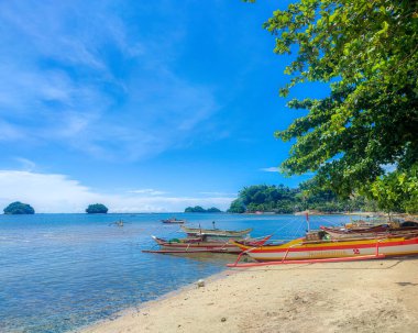 Capiz Filipinleri 'ndeki harika plaj