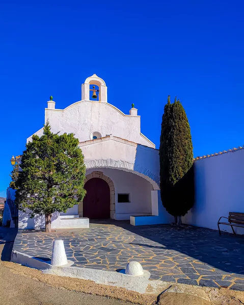 stock image Little stylish church in Cadaques Spain.