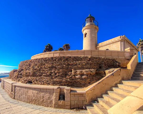stock image Lighthouse on the coast of Almeria Spain