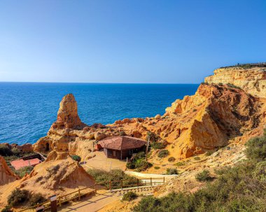 Lagoa Portekiz 'deki inanılmaz sahil şeridi..