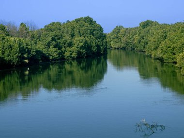 Filipinler 'de sakin nehir manzarası.