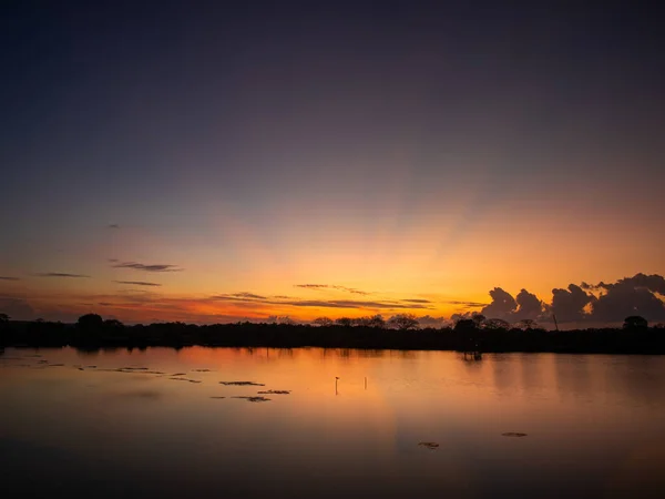 Восход Солнца Рядом Илоило Филиппины — стоковое фото