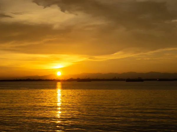 Восход Солнца Над Островом Гимарас Филиппинах — стоковое фото