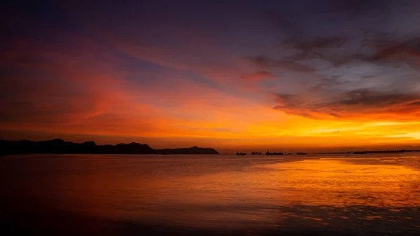 Nascer Sol Sobre Ilha Guimaras Nas Filipinas — Fotografia de Stock