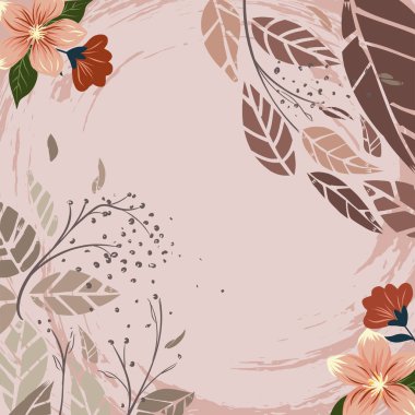 Vector abstract silk scarf design in square for hijab print, silk neck scarf or kerchief, etc.