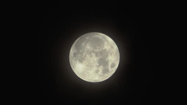 Full Moon Rising Moon Set Time Lapse Full Moon Crossing — Stockvideo