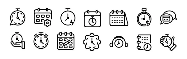 Дизайн Иконы Тайм Менеджменте Надоедливом Токе — стоковый вектор