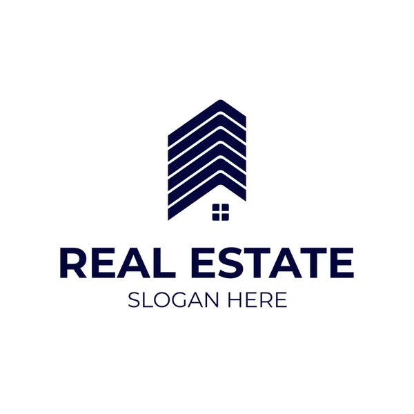 Logo Real Estate Logo Home Logo Building Logo Company Minimalist — Stock Vector