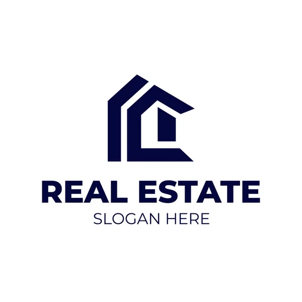 Logo Real Estate Logo Home Logo Building Logo Company Minimalist — Stock Vector