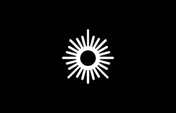 Logo Sunset Line Logo Sun Minimalist Elegant Simple Modern Pretty — стоковий вектор