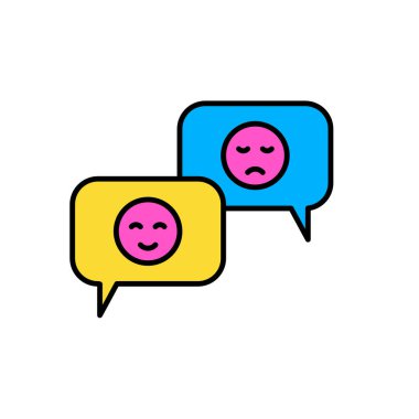 simge tam renk derecesi, yıldız geribildirim değerlendirmesi, yorum, balon sohbeti, mesaj, iletişim, sohbet, müşteri deneyimi. düzenlenebilir renk vuruşu ve dolgu. özet ve doldurulmuş renkli simge biçimi.