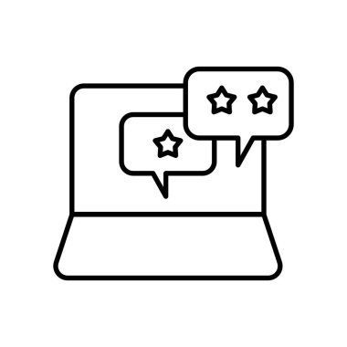 simge özeti geri bildirim, balon sohbeti, sohbet, yorum, değerlendirme, reyting, müşteri hizmetleri, yardım, destek, soru, müşteri deneyimi, düzenlenebilir renk. özet simgesi biçimi