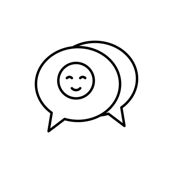 Icono Contorno Retroalimentación Chat Burbujas Chat Revisión Comentario Calificación Servicio — Archivo Imágenes Vectoriales