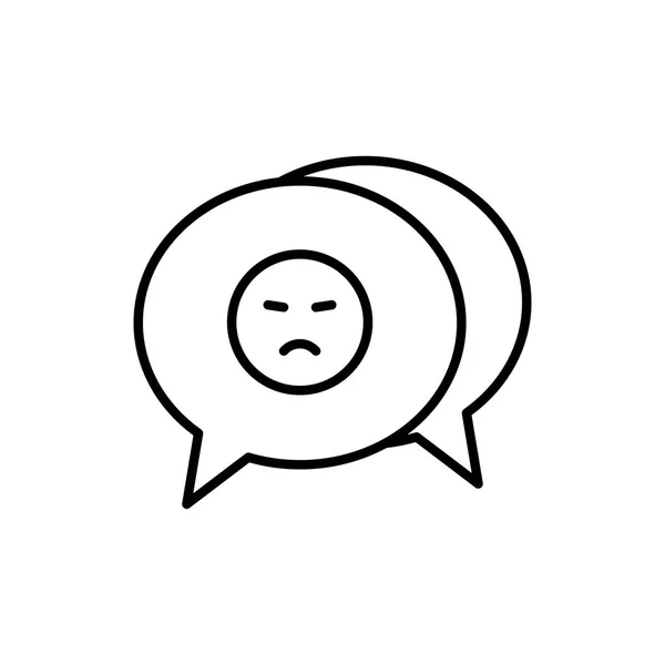 Εικονίδιο Περίγραμμα Ανατροφοδότηση Συνομιλία Φούσκα Συνομιλία Κριτική Σχόλιο Βαθμολογία Εξυπηρέτηση — Διανυσματικό Αρχείο