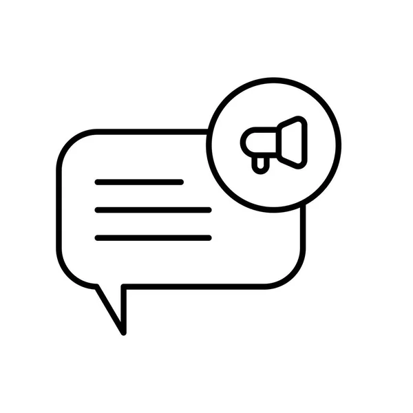 Icon Outline Feedback Bubble Chat Chatting Review Comment Rating Customer — Image vectorielle