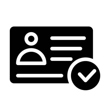 Simge Rengi Doğrulama, Kontrol, İnsan Kimliği, Onaylama, Belge, Parmak izi, Güvenlik ve daha fazlası. düzenlenebilir dosya, Glyph renk simgesi biçimi