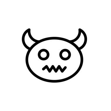 Simge Cadılar Bayramı taslak tarzı, illüstrasyon tarzı. Kullanımı kolay ve düzenlenebilir renk.