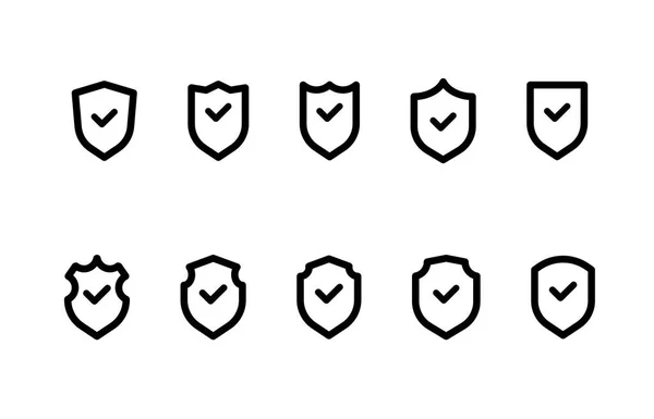 Icon Design Von Schild Oder Schutz Können Sie Die Farbe — Stockvektor